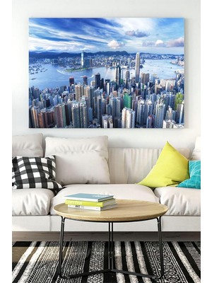 Vuralsin38 (PSTER16230) Hong Kong Manzara Kanvas Tablo 40 x 60
