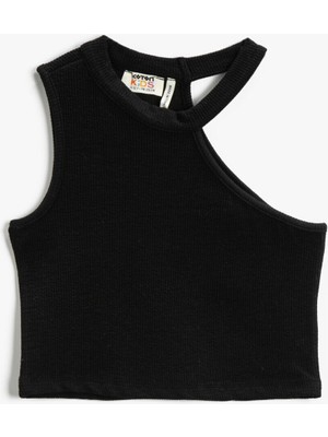 Koton Crop Üst Pencere Detaylı Ribanalı