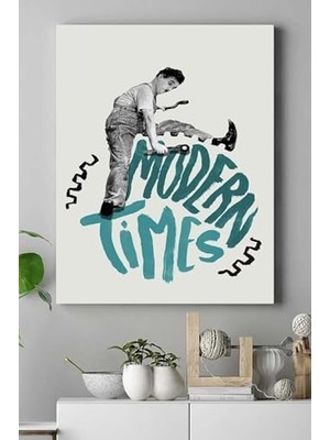 Vuralsin38 (PSTER15582) Modern Times Film Afişi Kanvas Tablo 2 21 x 30