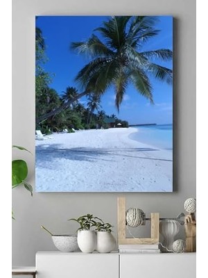 Vuralsin38 (PSTER16881) Maldivler Manzara Kanvas Tablo 3 50 x 70