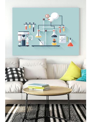 Vuralsin38 (PSTER15668) Deney Bilimsel Kanvas Tablo 40 x 60