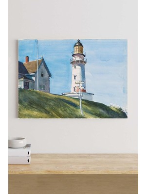 Vuralsin38 (PSTER18945) Light At Two Light - Edward Hopper Sanatsal Kanvas Tablo 40 x 60