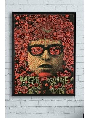 Vuralsin38 (PSTER10271) Bob Dylan Art Sanatsal Çerçeveli Tablo (30 x 40CM)