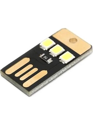 Ergün Collection USB LED Lamba Modülü Mini Çok İnce LED Işık 1 Parça Taşınabilir Gece Lambası Araç İçin