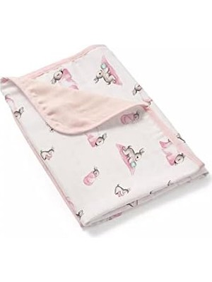 Vuralsin38 Bébé Lapin Rose Çift Kat Müslin BATTANIYE%100 Pamuk