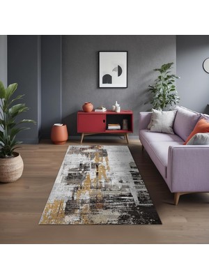 Vuralsin38 Sarenam Şönil Kaymaz Doğal Pamuk Tabanlı Yıkanabilir Antibakteriyel Çevre Dostu Salon Halısı 160X230