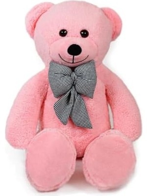 80 cm Dev Pelüş Ayıcık,papyonlu Peluş Ayı,yumuşak ve Sevimli Büyük Boy Oyuncak Ayı,sarılmalık Papyonlu Ayıcık,sevgiliye Hediye (Pembe)