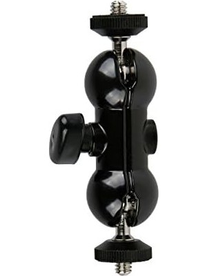 Ayex St-24 Çift Küresel Başlıklı Mini Mafsallı Kol | 1/4” Vida | Kamera, Monitör ve LED Işık Aparatı