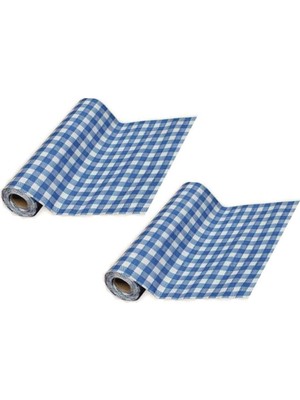 Kullan At Mavi Kağıt Masa Örtüsü 48 Metre 32 Yaprak