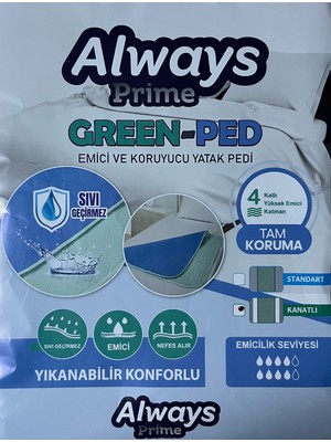 Always Prime Greenped Emici Koruyucu Yatak Pedi