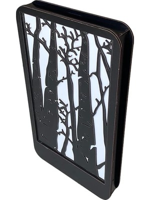 DECO-7006 LED Işıklı Ağaç Desenli Ahşap Dekor