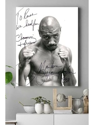 (PSTER16911) Marvin Hagler Dövüş Kanvas Tablo 21 x 30