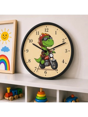 Defka Çocuk Odası Duvar Saati - 30 cm - Ahşap El Yapımı - Sessiz Mekanizma