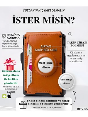 Revea Takip Cihazlı Akıllı Cüzdan