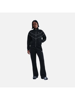 Nike Sportswear Windrunner Tam Boy Fermuarlı Kadın Siyah Ceket | HJ0975-010