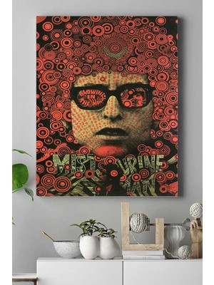 (PSTER15387) Bob Dylan Art Sanatsal Kanvas Tablo 50 x 70
