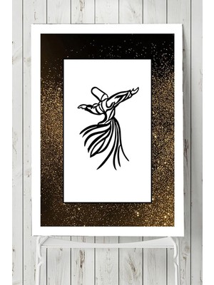 (PSTER3899) Mevlana Tasarım Dini Poster (70X100CM)