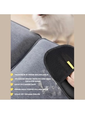Mabelme Kedi Köpek Tüy Toplayıcı Çift Taraflı Statik Eldiveni Giysi Halı Elbise Mobilya Için Statik Saç Temizleme Eldiven Kolay ve Pratik