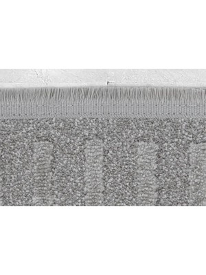 Vivense Kanyon Bukleli Makine Halısı, Gri, 100X200, 4906E