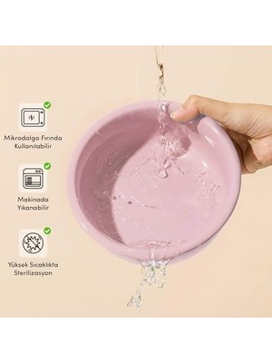 Al-Kar Ticaret Gobypet Ahşap Tabanlı 2’li Mama ve Su Kabı Seti – Kaymaz Stand, Hijyenik Kaseler, Minimal Tasarım (Pembe Seramik)