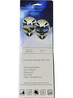 Al-Kar Ticaret Scharf Yüksek Kaliteli Anti-Fog Kask Camı - Buğu Tutmaz, Net Görüş! Unıversal