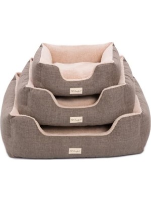 Al-Kar Ticaret Pet Echo Varro Kahve-Bej Köpek Yatağı M 65X80CM