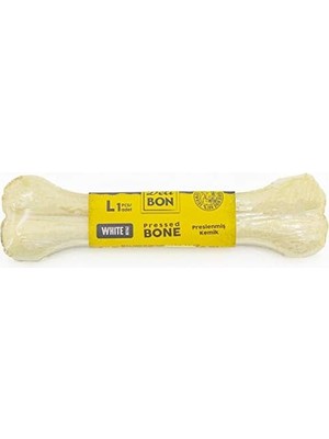 Al-Kar Ticaret Doggie Delibon 7cm Gerçek Deriden Pres Kemik, 22 CMX1PCS., Beyaz