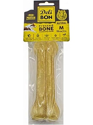 Al-Kar Ticaret Doggie Delibon Gerçek Deriden Pres Kemik, 15 CMX1PCS., Natural