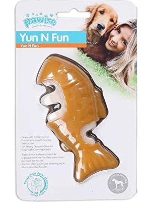 Al-Kar Ticaret Pawise Yum N Fun Balık Aromalı Çiğneme Köpek Oyuncağı 12,5 cm