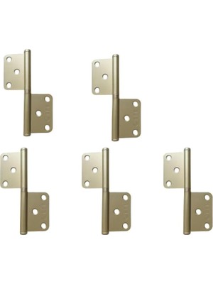 Al-Kar Ticaret Kawin 5 Adet 12CM Metal Çelik Kapı Menteşe Yönsüz 2mm Dayanıklı Panel Cerman Nikel Krom Gümüş