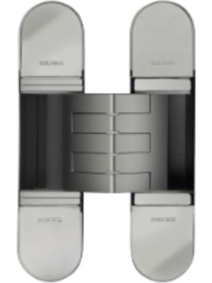 Al-Kar Ticaret Gizli Menteşe 130X30 mm Parlak Nikel Renk Tek Ebat HG107HT01 Pn