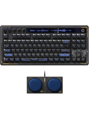 Al-Kar Ticaret 8bitdo Retro 87 Mekanik Klavye, Çalışırken Değiştirilebilir Kailh Anahtarları, Rgb Arka Işık, Programlanabilir Düğmeler, Windows ve Için Kablosuz 2.4g/bluetooth/usb-C - Mecha Break: Panter