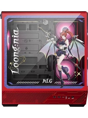 Mabelme Msı Pano 130R Mlg Edition - Atx Mid-Tower Oyun Pc Kasası - 270 Derece Temperli Cam Panel - 360 Mm'ye Kadar Radyatöre Kadar Sıvı Soğutma Desteği - Önceden Takılmış 4x Argb Fanlar