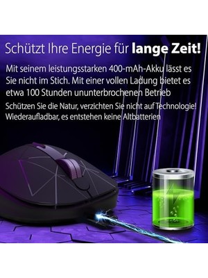 Al-Kar Ticaret Inca-Inca IWM-551 Rechargeable 4 LED Illuminated Silent Mouse (Sessiz) Micro USB Kablo Usb+ Type C Desteği Çift Alıcı 2.4ghz Kablosuz Fare Dpı 800 1200 1600 400MAH
