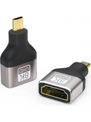 Mabelme 8k Micro HDMI Çevirici 8k UHD HDMI Micro HDMI Çevirici Cep Telefonlarına Olmaz