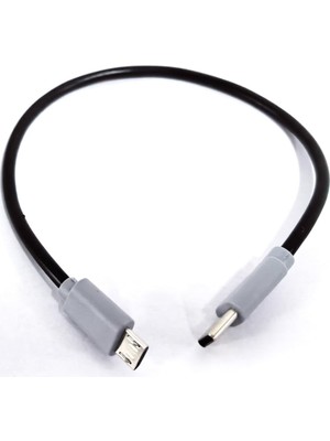 Al-Kar Ticaret Type-C To Mikro USB Kablosu, USB Tip C - Mikro B Otg Kablosu Erkek - Erkek Şarj Veri Iletimi, 30 Santimetre Kablo (ZR796-30CM Kablo)