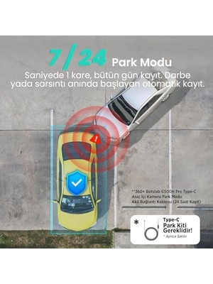 Mabelme G500H Ön 3k-Arka 1080P 160° Geniş Açı Gece Görüşü Dahili Gps Akıllı Araç Içi Kamera