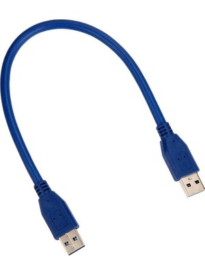Al-Kar Ticaret USB 3.0 Erkek Erkek Ara Bağlantı Kablosu HDD Harddisk Uzatma Ekleme 30 cm 4955