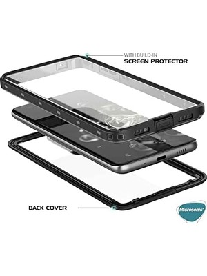 Al-Kar Ticaret Galaxy S23 Için Kılıf Waterproof 360 Full Body Protective Siyah [galaxy S23 ile Uyumlu Kılıf - Siyah]