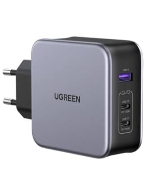 Al-Kar Ticaret Nexode Air Gan 140W Hızlı Şarj Cihazı 4 Portlu Pd Qc 3xusb-C, 1xusb-A, Gri, 45575