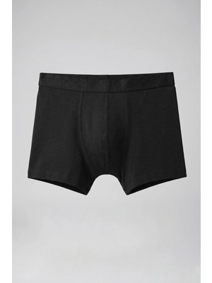 Abluka Online Erkek Pamuklu Modal Lastikli Boxer Siyah