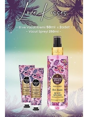 Al-Kar Ticaret Kisses Vücut Spreyi 250 ml ve Krem 50 ml x 2 Adet