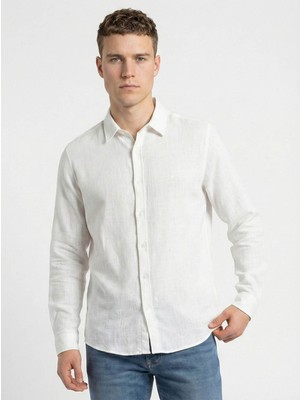 Loft Regular Fit Beyaz Erkek Gömlek LF2042853