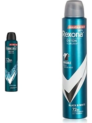 Al-Kar Ticaret Rexona Men Erkek Sprey Deodorant Xtra 72 Saat Kesintisiz Üstün Koruma 200 ml ve Rexona Men Erkek Sprey Deodorant Invisible & 72 Saat Kesintisiz Üstün Koruma 200 ml