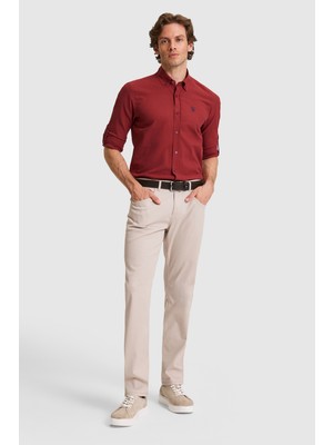 U.S. Polo Assn. Erkek Taş Kanvas / Chino Pantolon 50322308-VR049