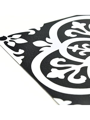 Mabelme FP2475 Gotik Peel & Stick Yer Karosu, Siyah