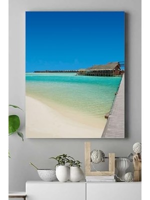 Mabelme (PSTER16876) Maldivler Manzara Kanvas Tablo 2 50 x 70