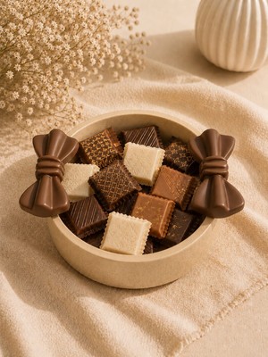 Gizem Design Products Fiyonk Kase - Şekerlik - Çikolatalık  Krem
