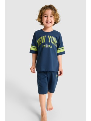 U.S. Polo Assn. Erkek Çocuk Koyu İndigo Alt Üst Takım 50326860-VR089