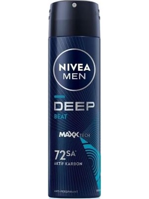 Al-Kar Ticaret Men Erkek Sprey Deodorant Deep Beat 150ML, 72 Saat Anti-Perspirant Koruma